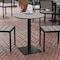 Flash Furniture Gray/Gray 24 Inch Round Outdoor Patio Table SB-TB106-GRY-GG - alternate 1